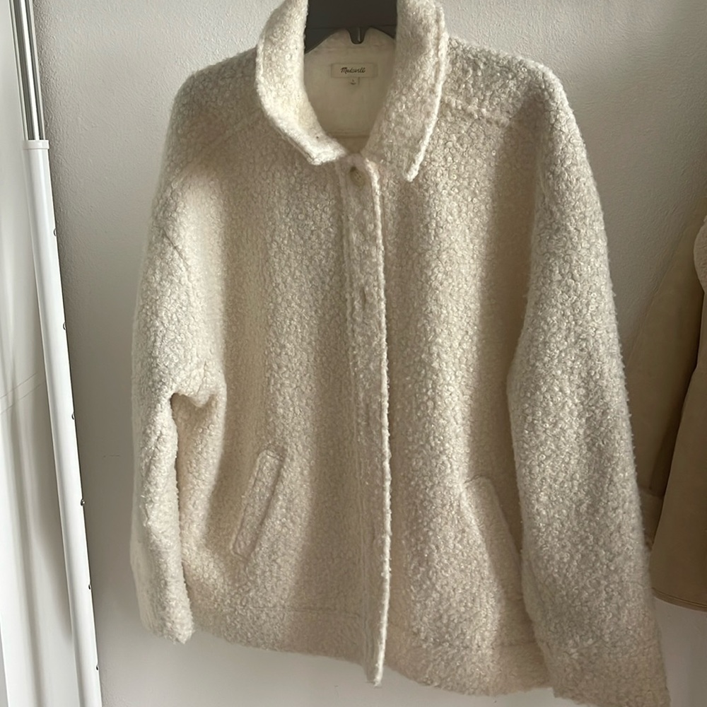 Madewell shearling cream jacket